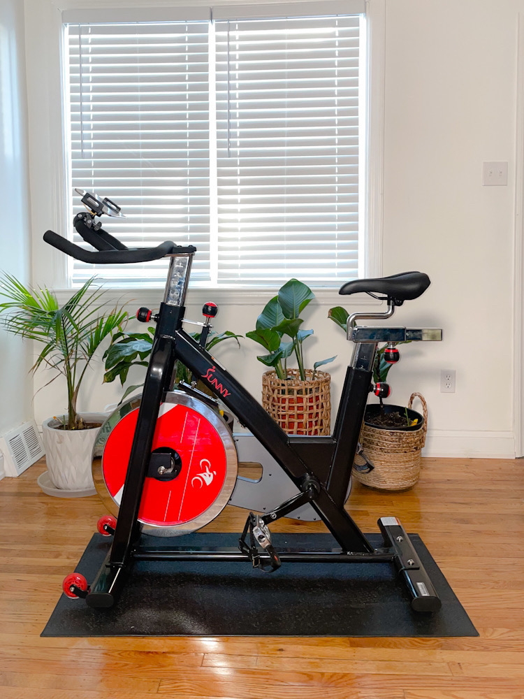 I tried Peloton for 2 weeks. This is a Peloton Hack using a Sunny Health and Fitness cycling bike.